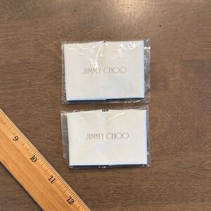 Lot Bundle 2 Jimmy Choo glass sunglass sunglasses microfiber white lens cloth